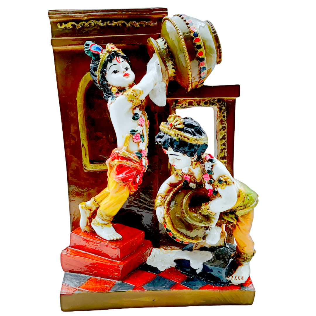 Balram Krishna (6" X 4" X 9")-Indian Statue