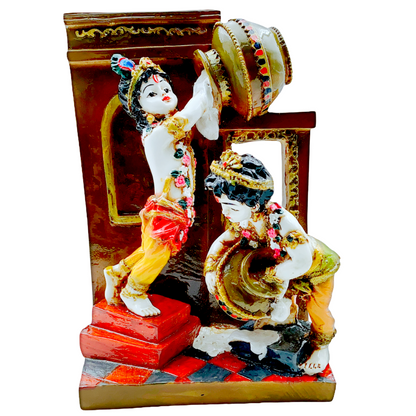 Balram Krishna (6" X 4" X 9")-Indian Statue