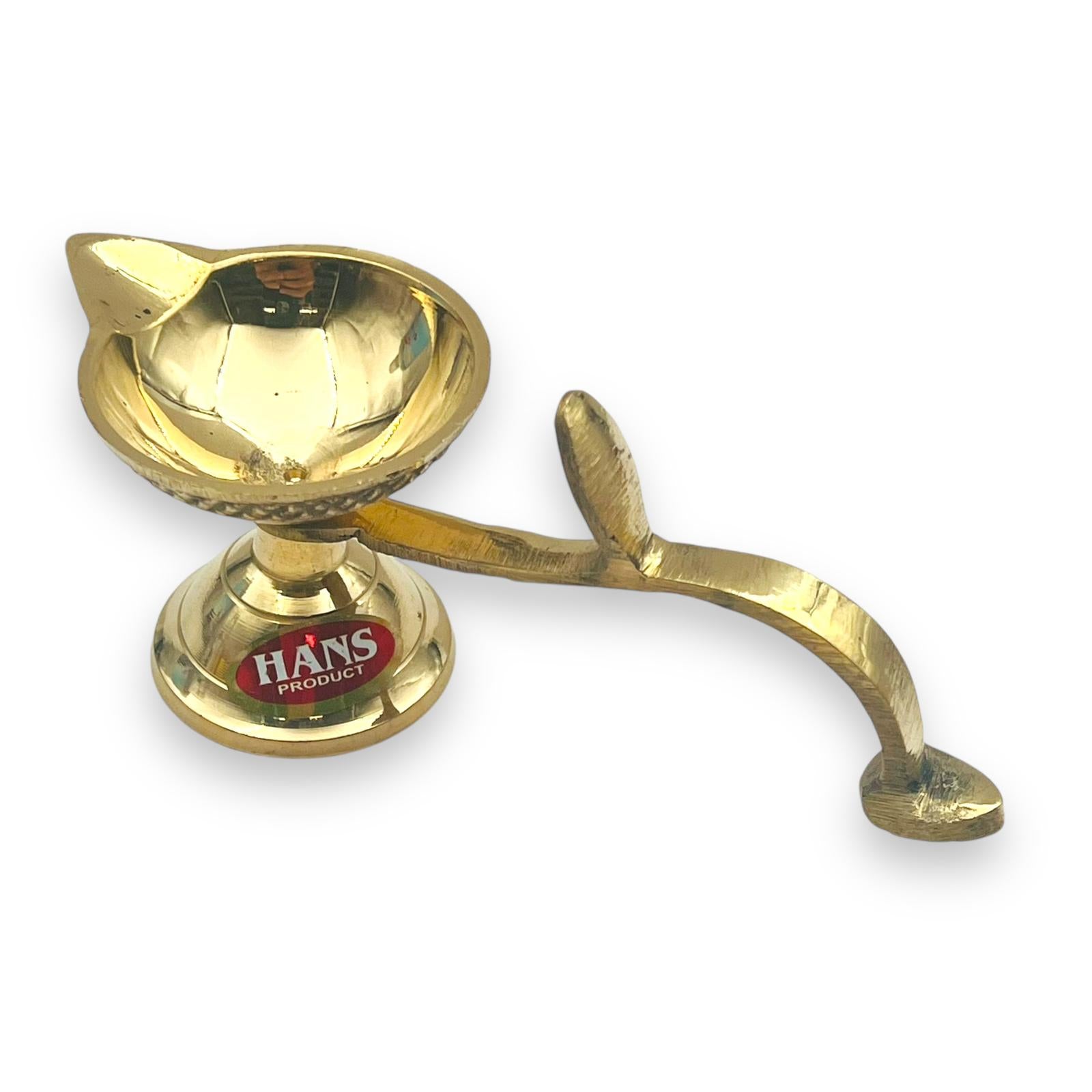 Brass Jyot Stand with Handle (Heavy Ek Aarti) No 1