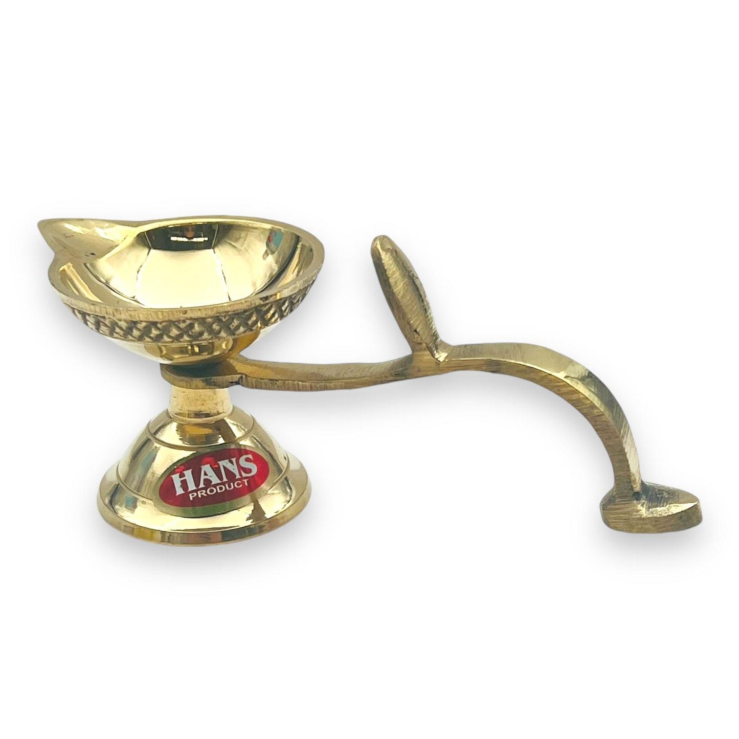 Brass Jyot Stand with Handle (Heavy Ek Aarti) No 1