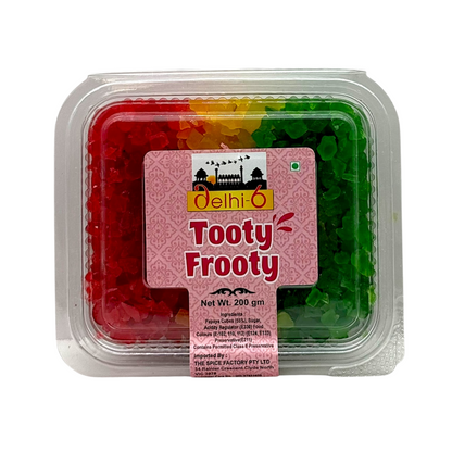 Delhi 6 Tutti Fruity Mixed | Tooti Frooty | Red, Green & Yellow 200g | Tray PackDelhi 6 Tutti Fruity Mixed | Tooti Frooty | Red, Green & Yellow 200g | Tray Pack