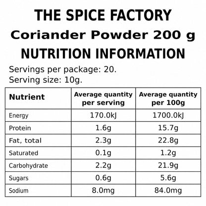 TSF Coriander Powder 200g | Dhaniya Powder | Ground Coriander | Ground Indian Spice