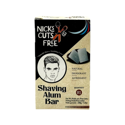 Shaving Alum Bar | Nicks & Cuts | Natural | Deodorant | Astringent | 100g | For External Use Only | 1Pc- 8904137421108