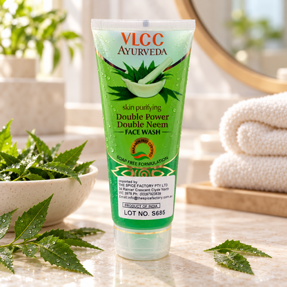 VLCC Double Neem Double Power Face Wash 100ml | Neem Face Cleanser | For Clear & Healthy Skin