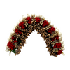 Artificial Floral Gajra with Red Roses/ Elegant Traditional Hair Bun Accessory- (KB)- 9351235058436