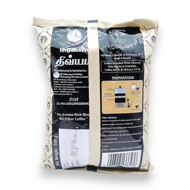 Narasus Dhivyam Coffee/ Coffee Blend with Chicory 500Gm