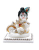 Car Stickon CW Krishna White Makhan Chor Stone-9351235041346