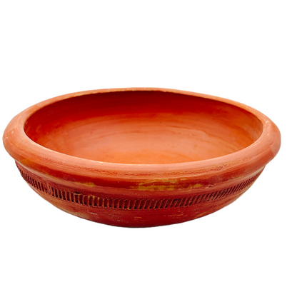 Clay Khetri | Khatri | Bowl Large/ Big | Eco- Friendly | Size: 9'' | Ideal for Navratri Rituals 9351235018577