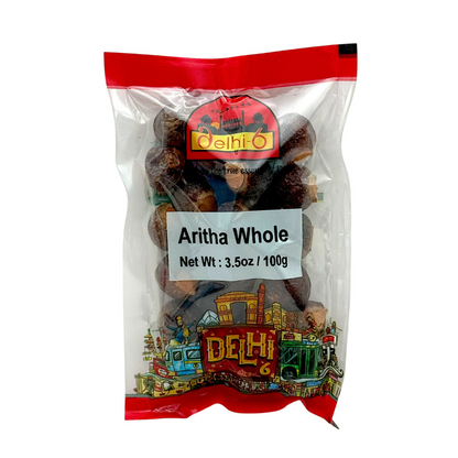 Delhi 6 Aritha Whole / Reetha | For Natural Hair Cleanser, Shine & Healthy Scalp 100gm | HEA01 | 9351235047041