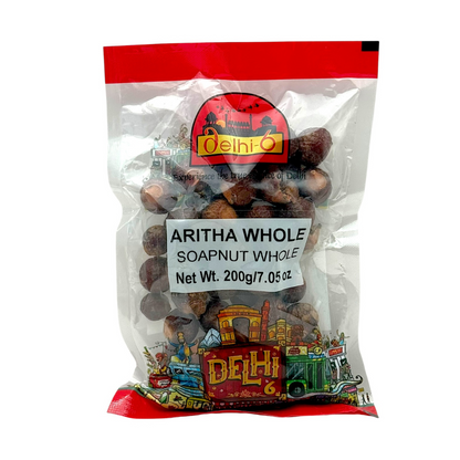 Delhi 6 Aritha Whole / Reetha | For Natural Hair Cleanser, Shine & Healthy Scalp 200gm | HEA02 | 9351235047058