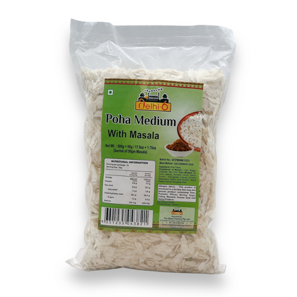 Delhi 6 Poha Medium (Rice Flakes) with Masala 500Gm