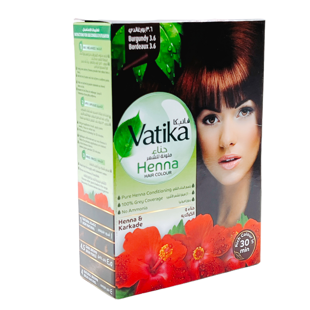 Dabur Vatika Hair Colour Burgundy 60Gm