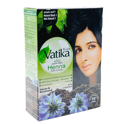 Dabur Vatika Heena Hair Colour Natural Blue Black 60gm