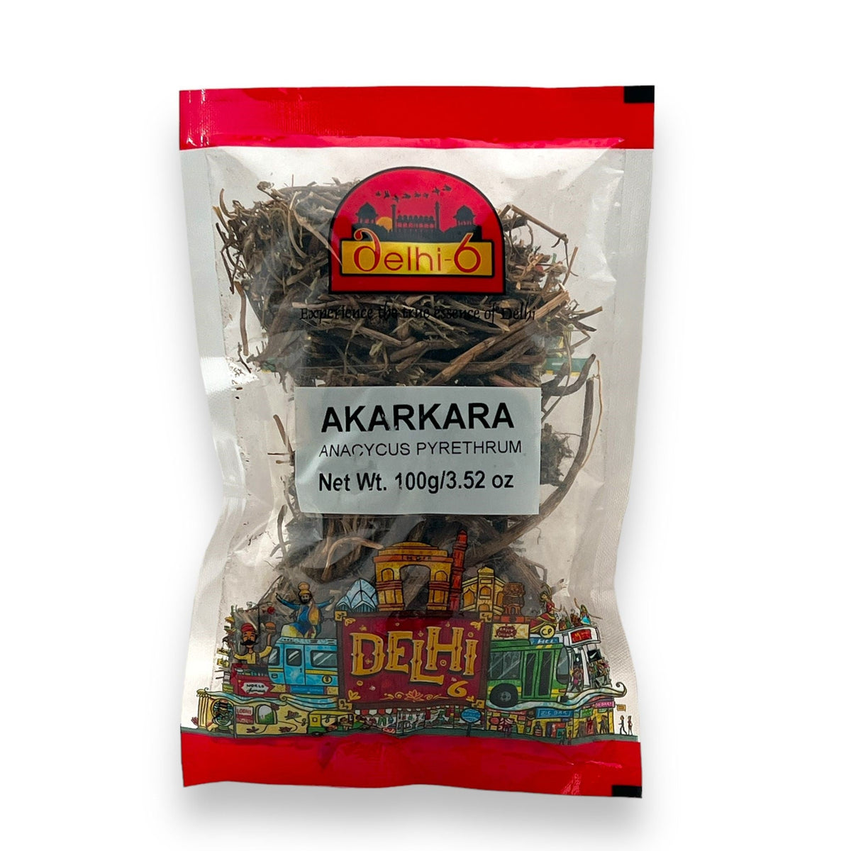 Delhi 6 Akarkara Whole / Anacyclus Pyrethrum / Herb | For Oral Health, Nerve Strength & Vitality 100gm | HEA400 | 9351235053578