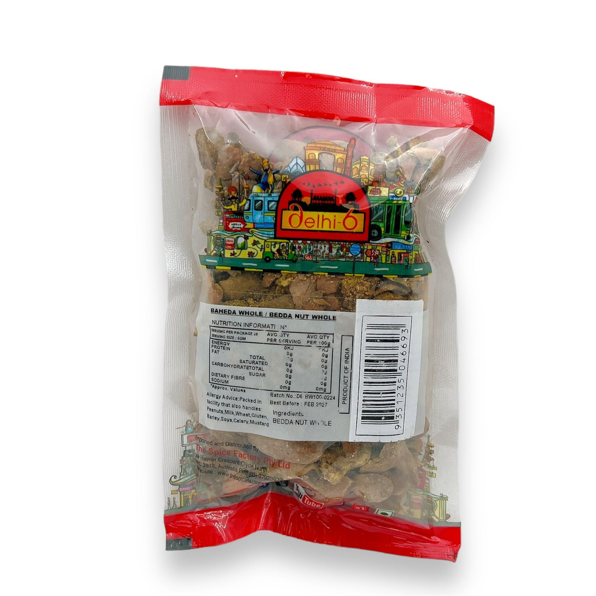 Delhi 6 Baheda Whole | Herb For Digestion, Respiratory Health & Immunity 100gm | HEA179 | 9351235046693