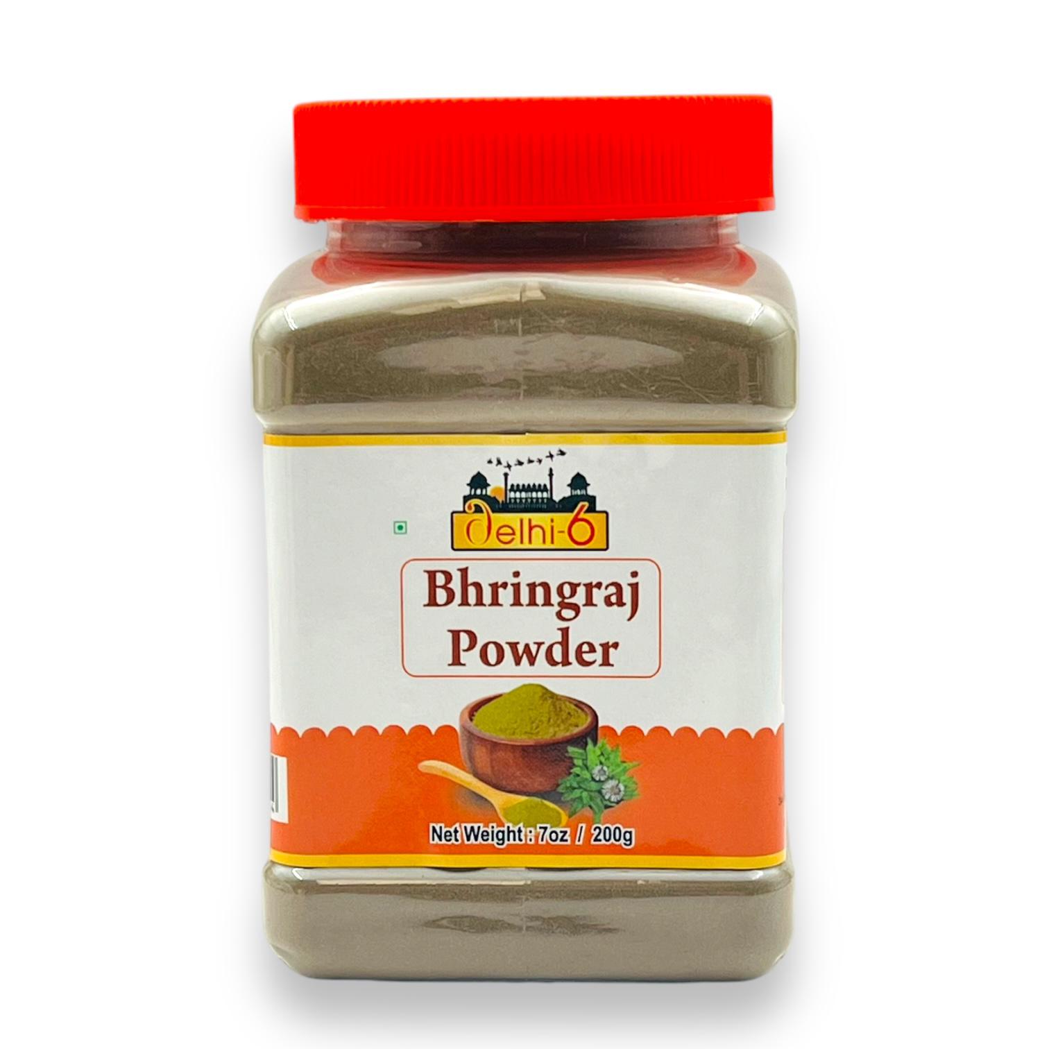 Delhi 6 Bhringraj Powder | Herb For Hair Growth, Liver Health & Vitality 200gm | HEA513 | 9351235049854