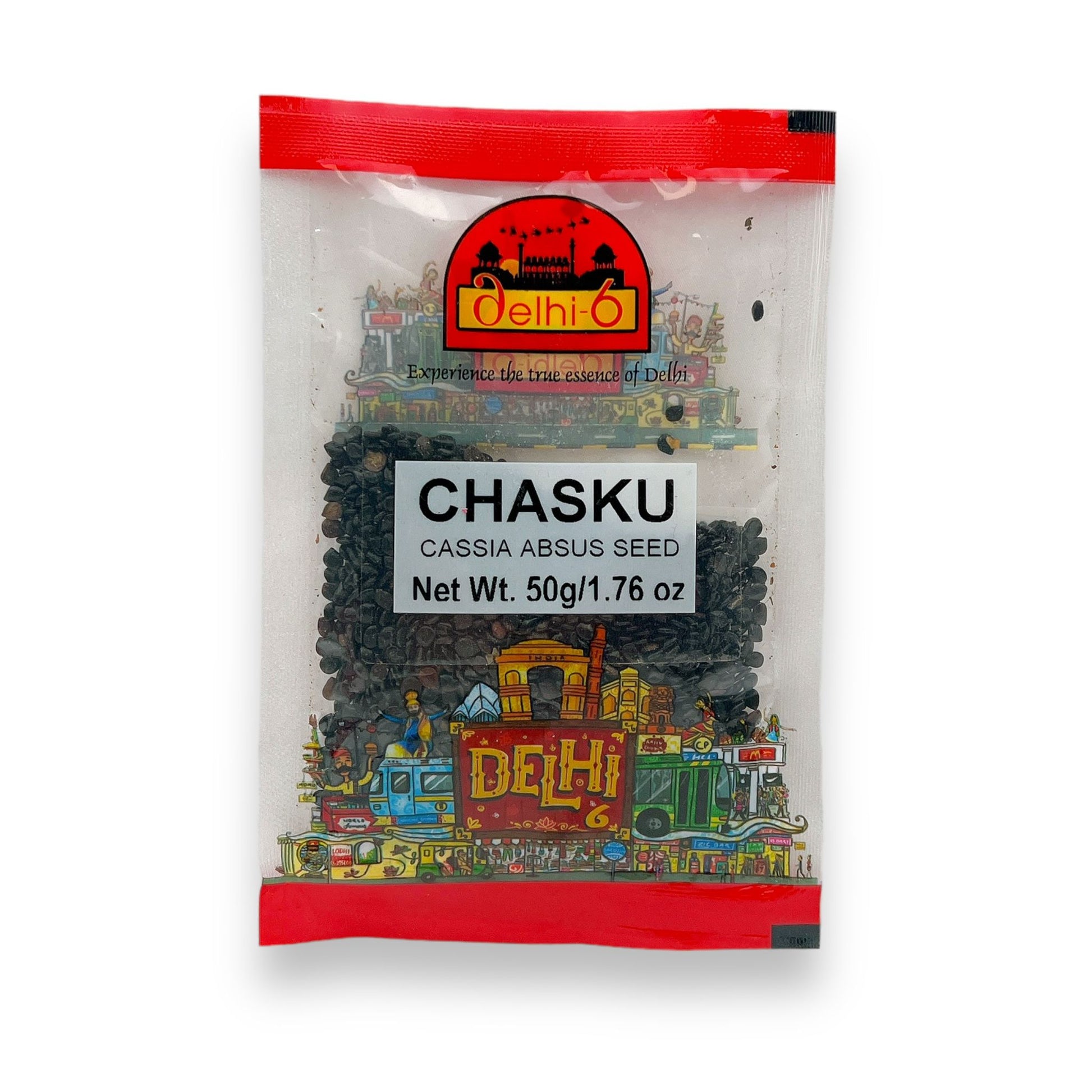 Delhi 6 Chasku / Cassia Absus / Jasmeejaz Seeds | Herb For Eye Health, Skin Care & Respiratory Support 50gm | HEA173 | 9351235046600
