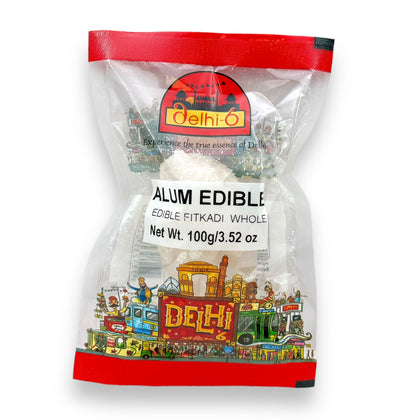 Delhi 6 Edible Alum/ Fatkadi Whole 100Gm