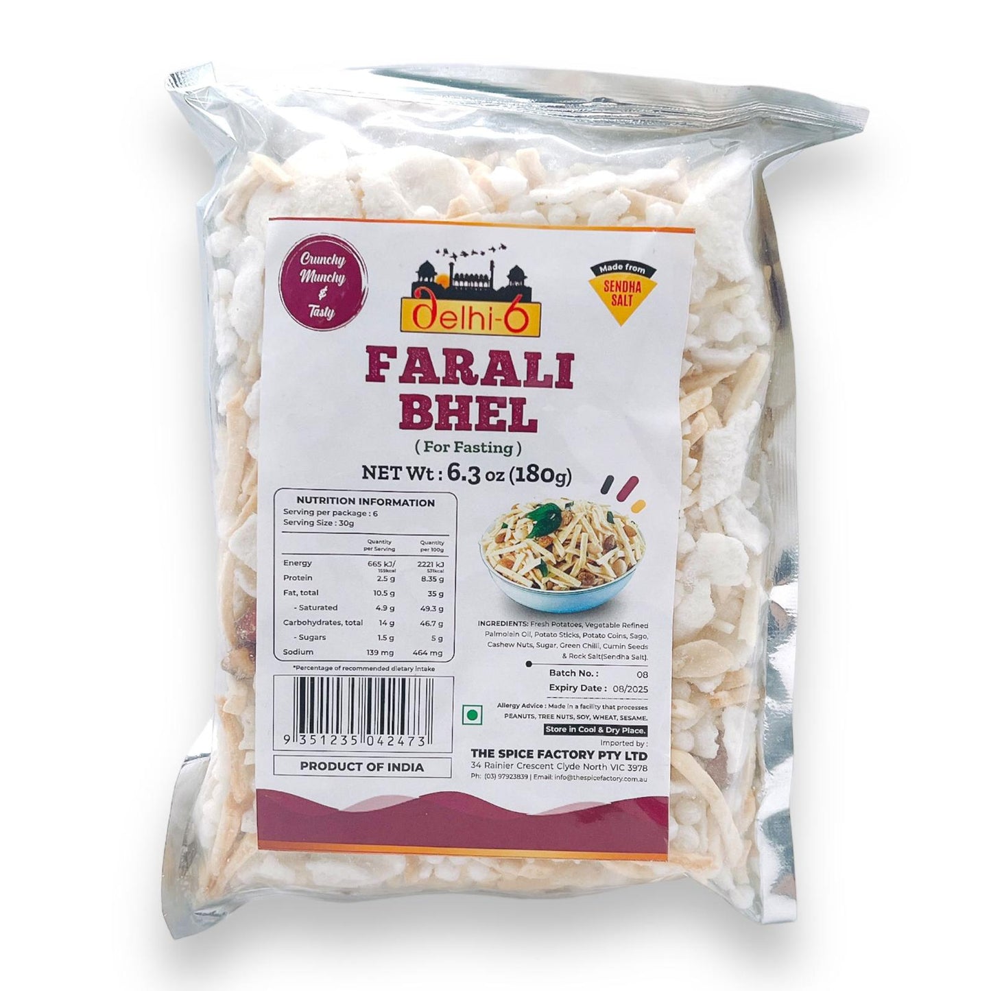 Delhi 6 Farali Bhel 150gm/ Snacks for Fasting