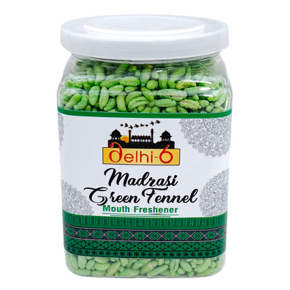 Delhi 6 Madrasi Green Fennel Seed/ Saunf  flavoured Mouth Freshener 150G Tower Pack