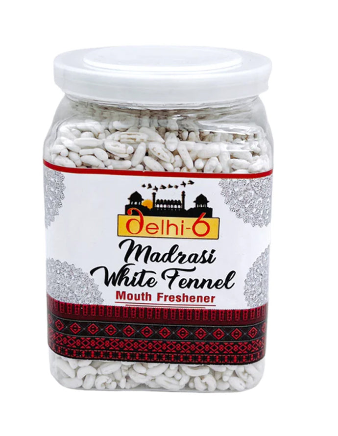 Delhi 6 Madrasi White Fennel Seed/ Saunf  flavoured Mouth Freshener 150G Tower Pack