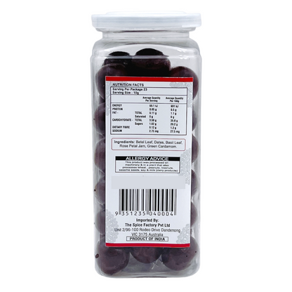 Delhi 6 Paan Shot/ Rose Petal & Dry Dates flavoured Mouth Freshener 150g Tower Pack