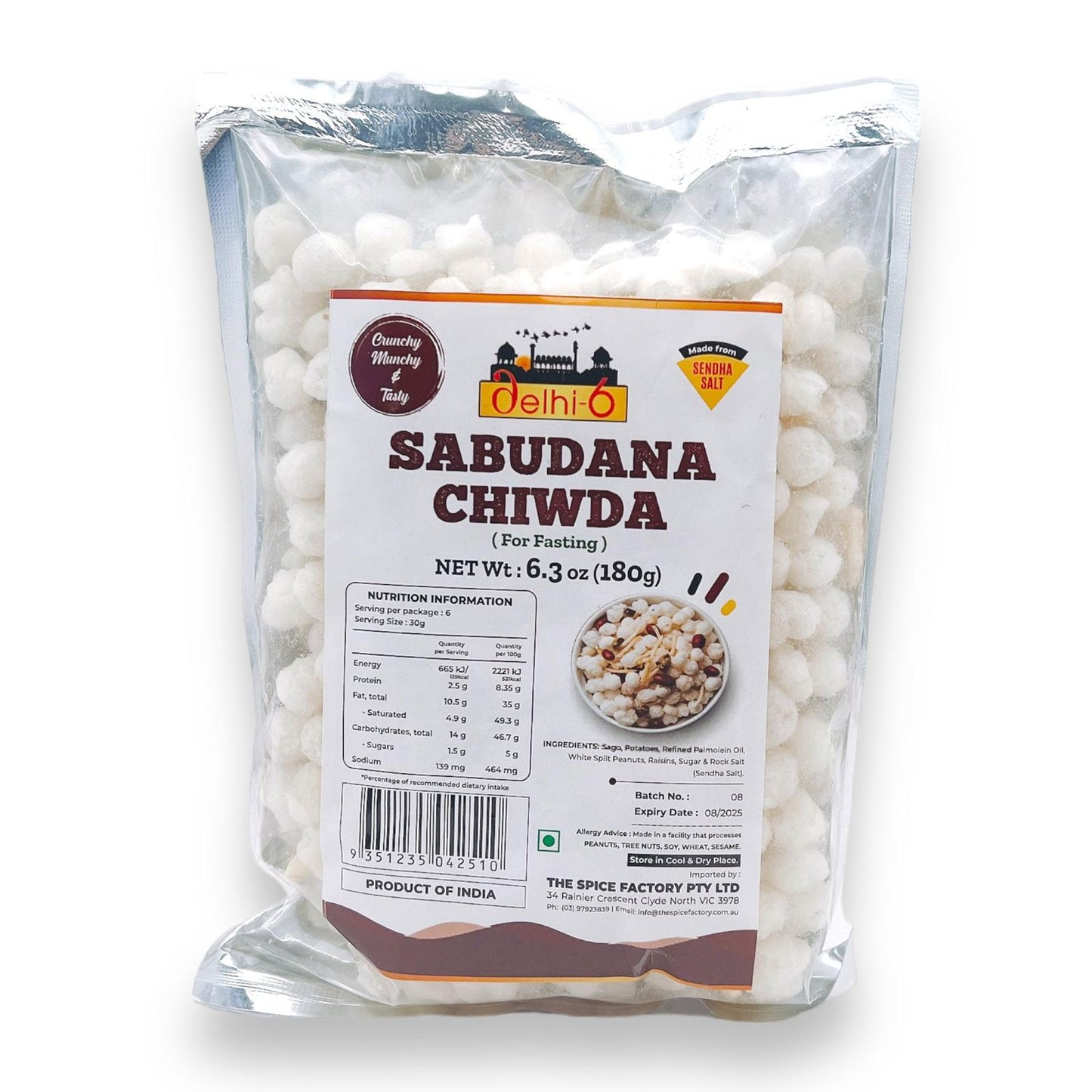 Delhi 6 Sabudana Chiwda 150gm/ Snacks for Fasting