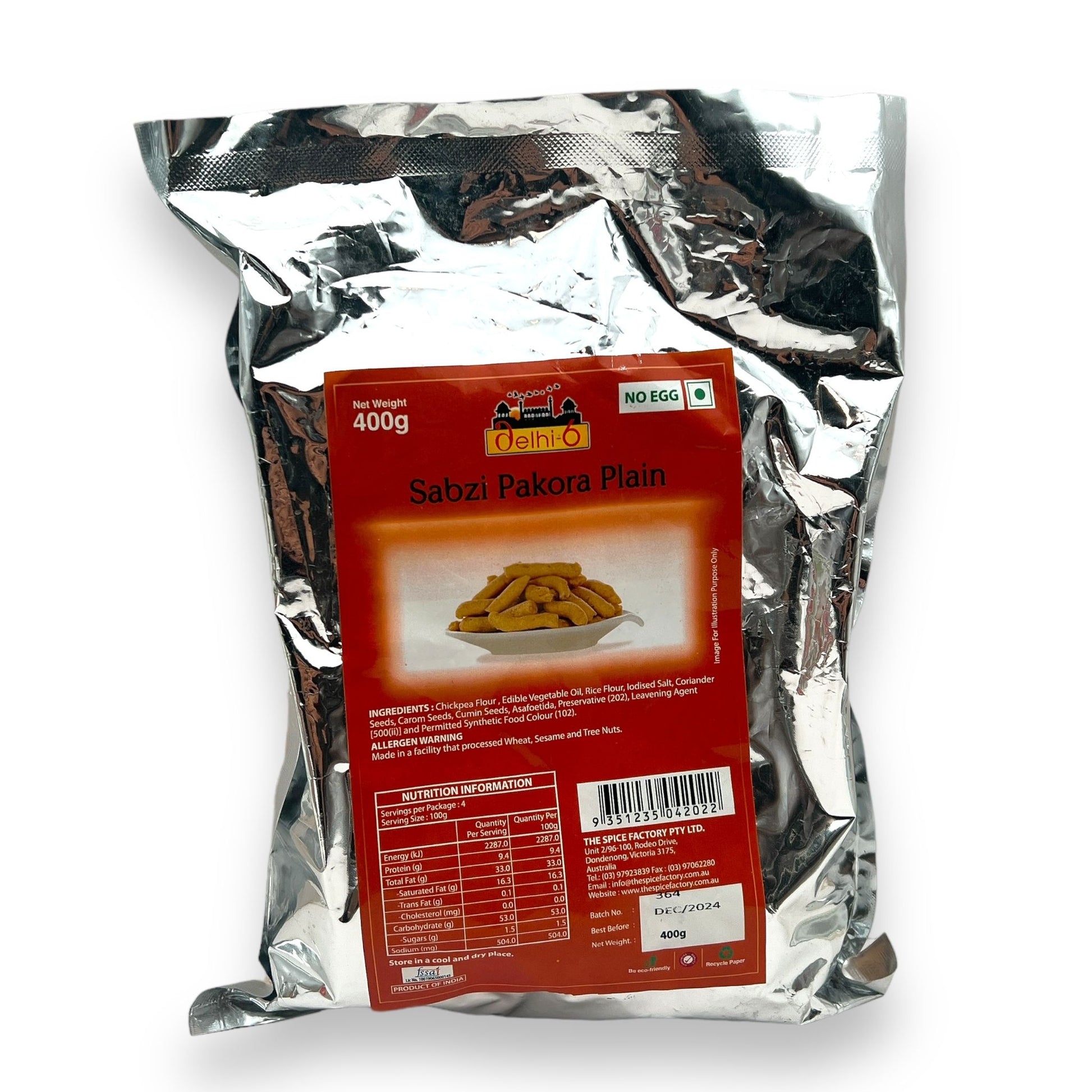 Delhi 6 Sabzi Pakora Masala 400g | Jar Packing | Ready to Eat Snack