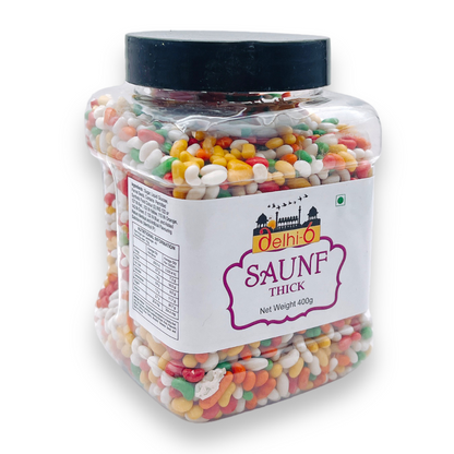 Delhi 6 Sugar Coated Fennel/ Saunf Thick 400g