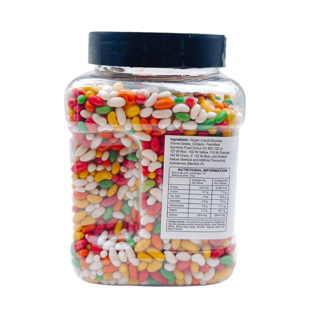 Delhi 6 Sugar Coated Fennel/ Saunf Thin 400Gm