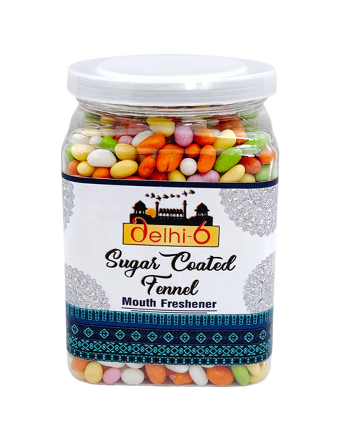 Delhi 6 Sugar Coated Fennel Seed/ Saunf  flavoured Mouth Freshener 150G Tower Pack