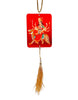 Durga Maa/ Sherawali Mata Wooden Car Hanging with Picture 1Pc