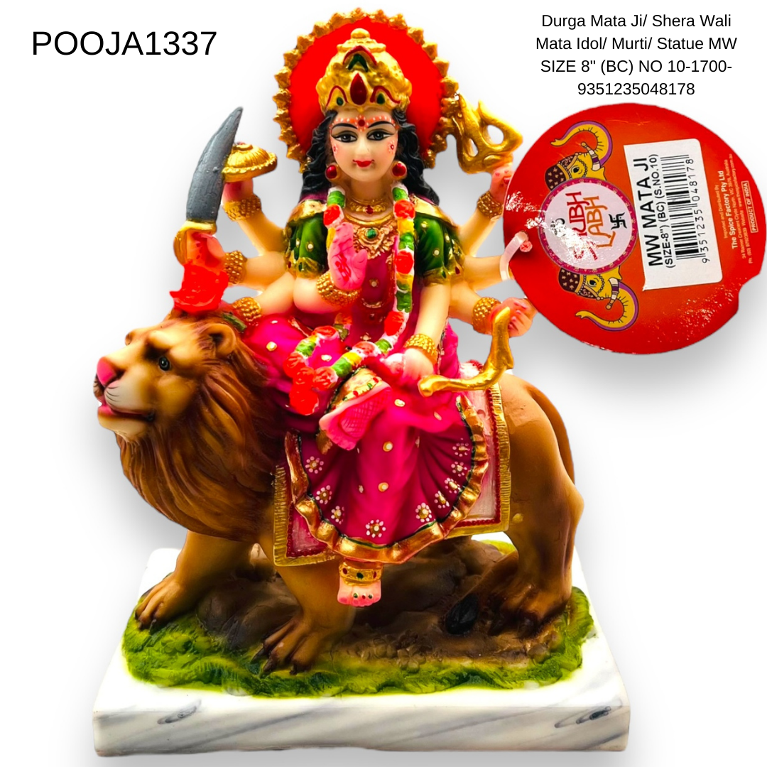 Durga Mata Ji/ Shera Wali Mata Idol/ Murti/ Statue MW SIZE 8