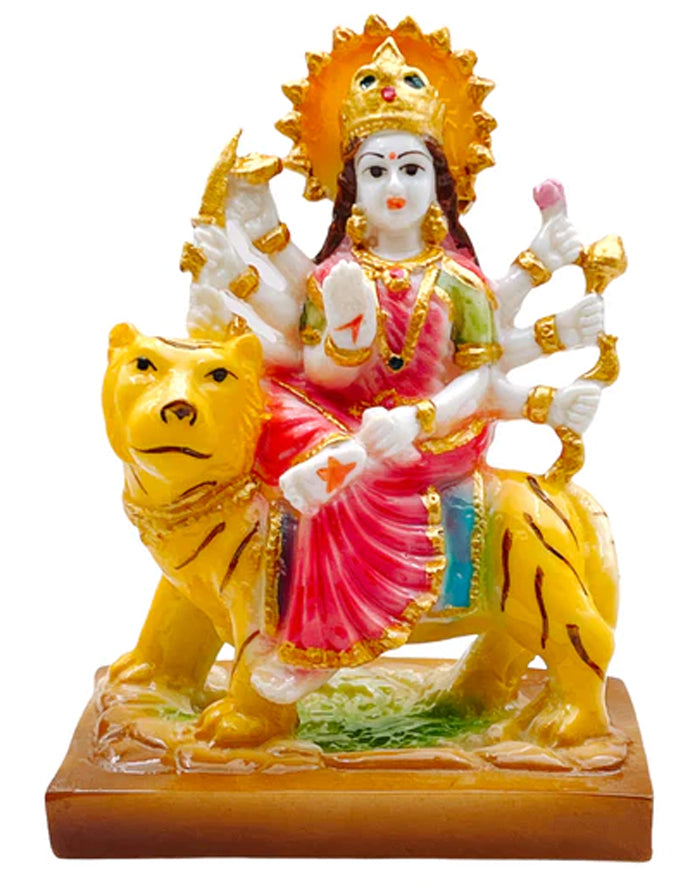 Buy Durga Shera Wali Mata Idol Statue Murti Size 4.75 x 2.75 x 6.5 Style 42 from Online Indian Grocery Shop Melbourne