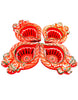 Fancy Clay Diya O.S. Ganesh Ji (Set of 4)