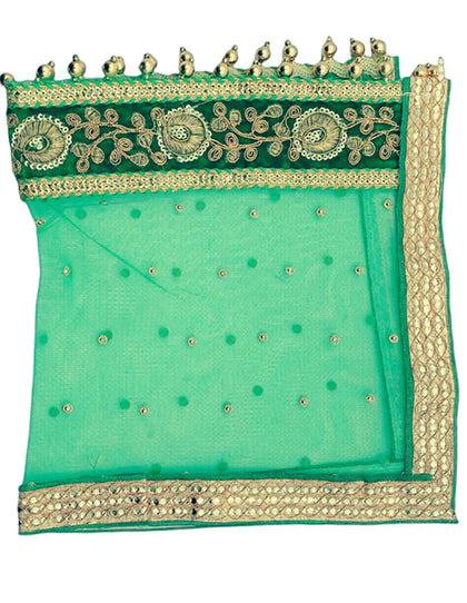Fancy Pooja Cloth/ Mata Puja Chunri (Border 9'' x 13'')