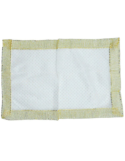 Fancy Pooja Cloth/ Mata Puja Chunri (Rai Dana 9'' x 13'')