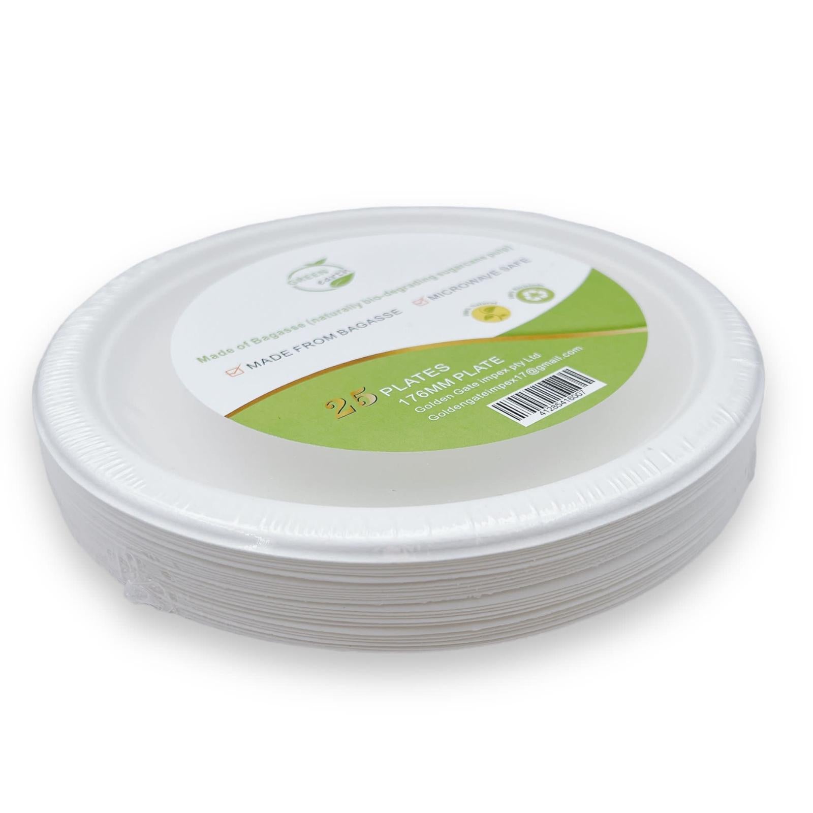 Green Earth 7" Round 176MM Plate 25Pc