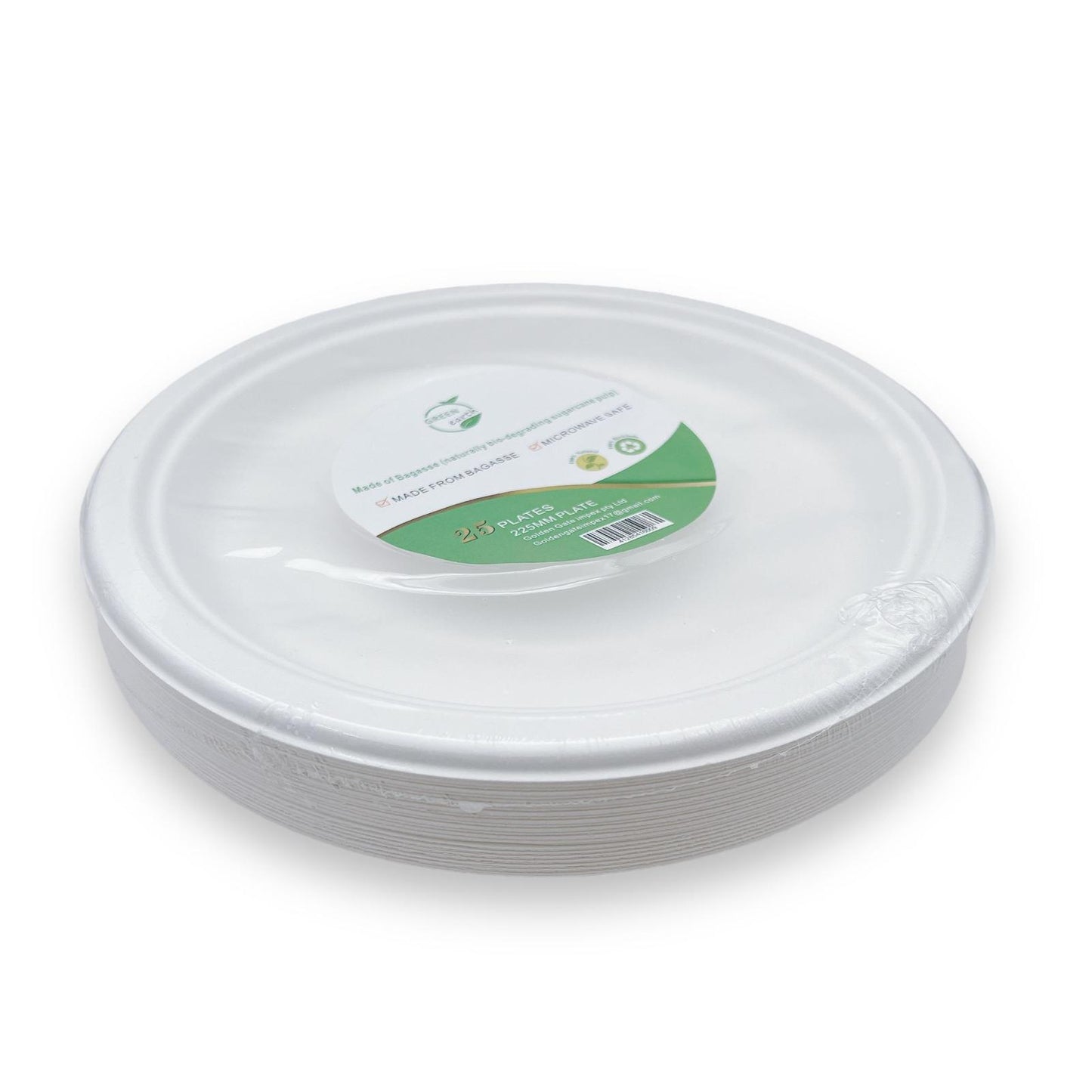 Green Earth 9" Round 225MM Plate 25Pc