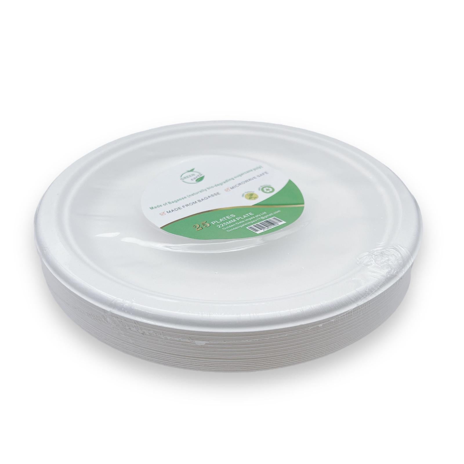 Green Earth 9" Round 225MM Plate 25Pc