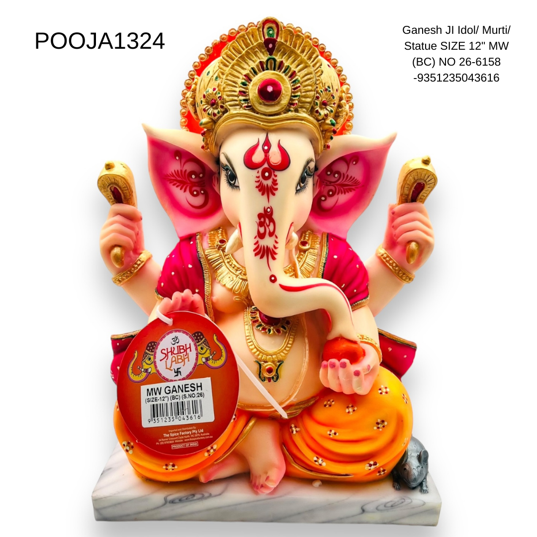 Ganesh JI Idol/ Murti/ Statue SIZE 12