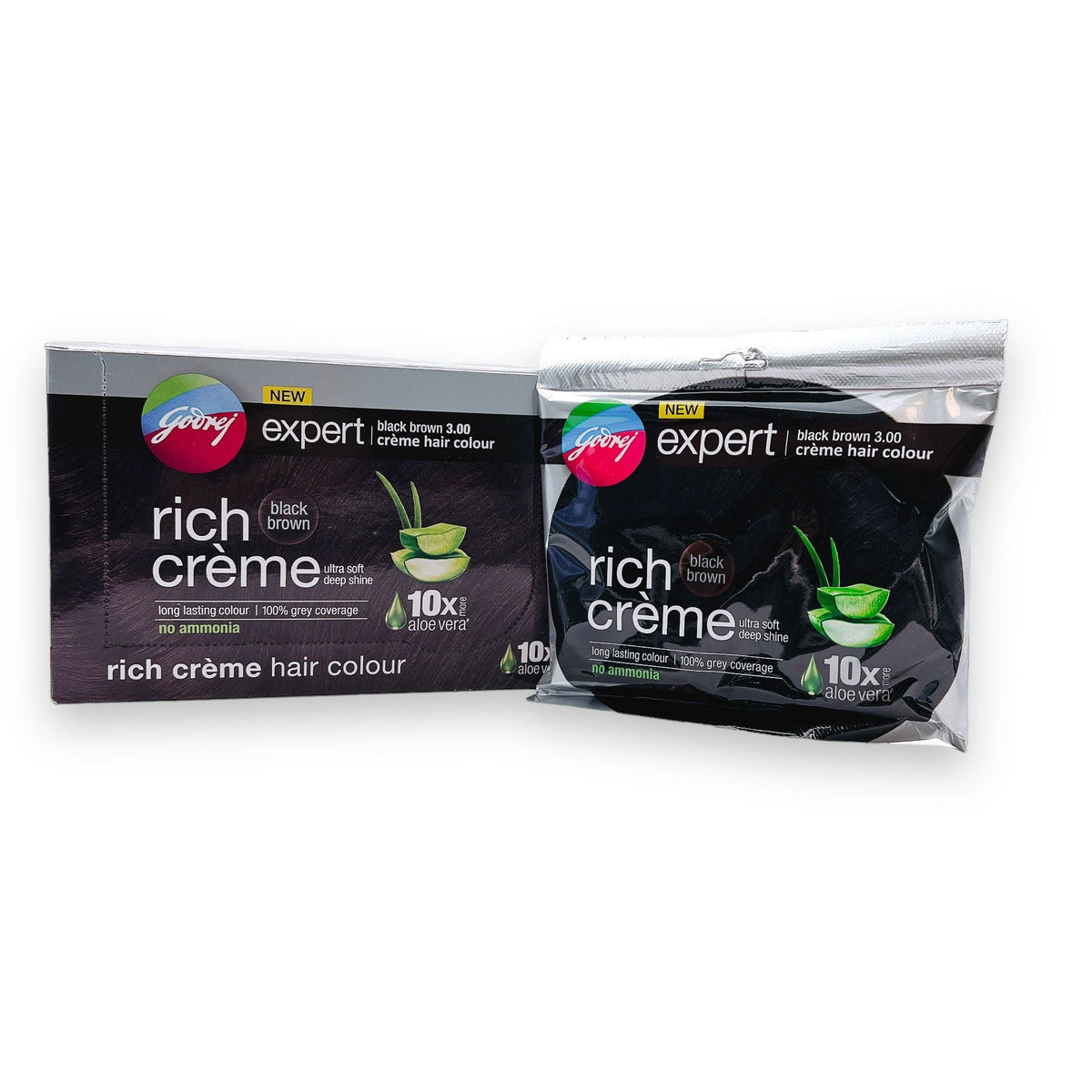 Godrej Rich Creme Black Brown 20gm + 20ml