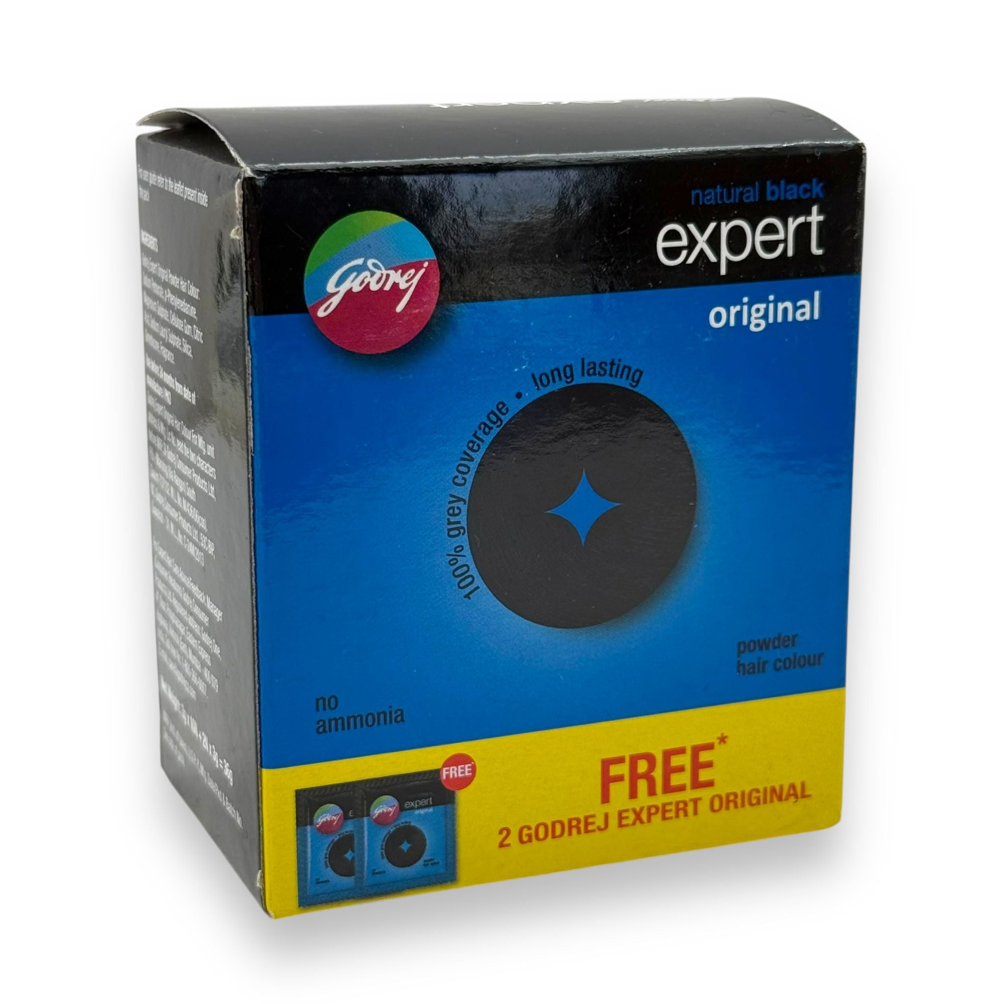 Godrej Expert Natural Black Powder Dye 3gm x 10N = 2N x 3gm