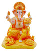 Golden Ganpati Idol/ Statue/ Murti F246 Size:24X18X32Cm (14