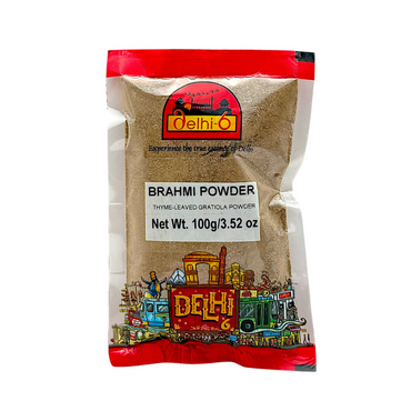 Delhi 6 Brahmi Powder | Herb For Memory, Focus & Stress Relief 100gm | HEA36 | 9351235046914