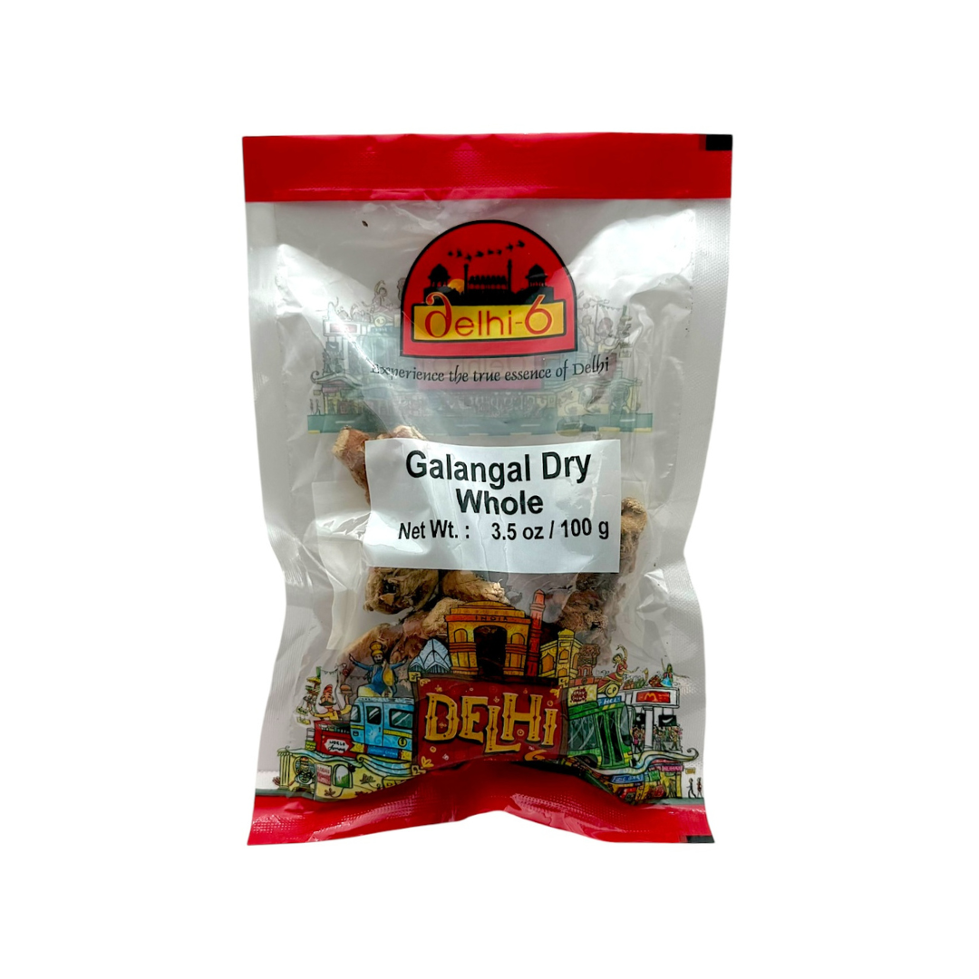 Delhi 6 Galangal Dry Whole/ Thai Ginger Dry/  Herb 100gm