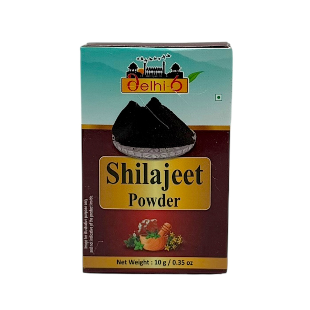 Delhi 6 Shilajeet/ Shilajit/ Pure Natural Powder/ Ayurvedic Herb to Improve Male Testosterone Levels, Reduce Inflammation, and Improve Exercise Performance 10g
