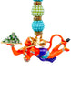 Hanumanji Flying With Chain Car Hanging Gold- Light (9351235029726)