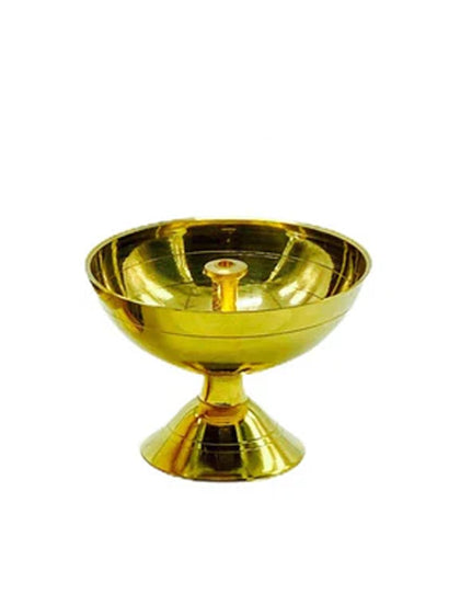 Jyot Stand Brass Pin Type Small