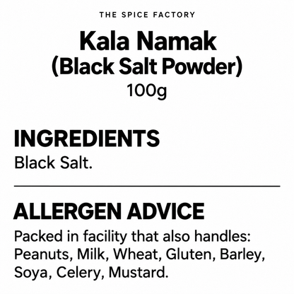 TSF Black Salt Powder 100g | Kala Namak | Indian Black Salt